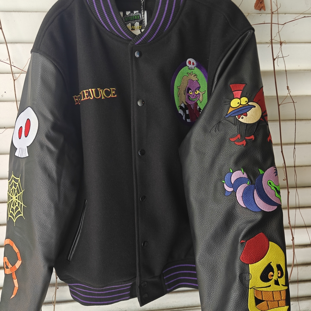 Shoe Palace Beetlejuice Varsity Jacket Size 2XL New